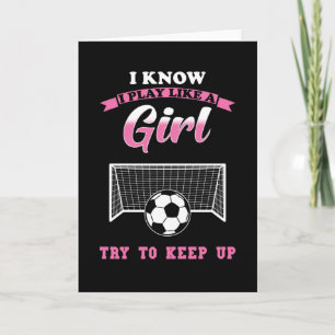 Carte Fille de soccer