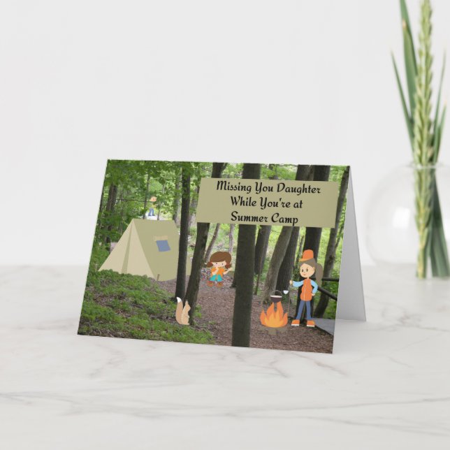 Carte Fille disparue au camp d'été Woods (Devant)