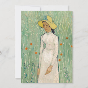Carte Fille en blanc   Vincent van Gogh