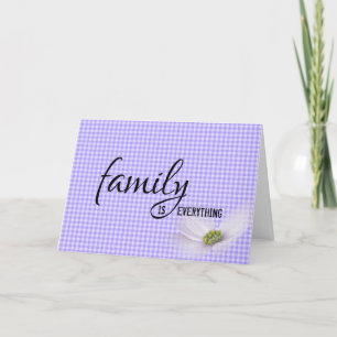 Carte Fille En Droit Violet En vichy Anniversaire
