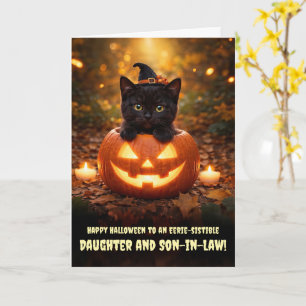 Carte Fille et gendre Beau fils Joyeux Halloween 