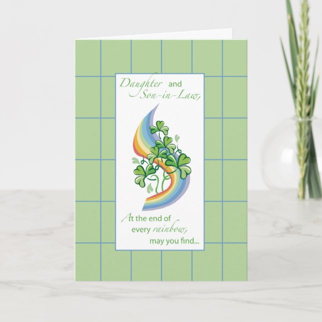 Carte Fille et gendre Fête religieuse de la St. Patrick (Devant)