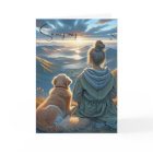 Fille et Golden Retriever animal de compagnie perd