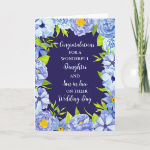 Carte Fille & Fils en droit Jour de mariage Félicitation