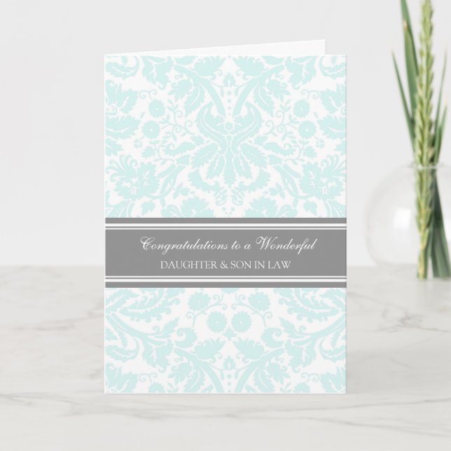 Carte Fille & Fils En Droit Mariage Félicitations Sky (Devant)