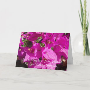 Carte Fille Fleurie Mari Anniversaire Personnalisé