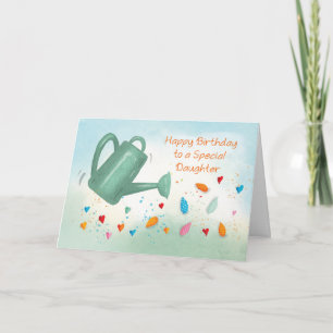 Carte Fille L'arrosage d'anniversaire peut arroser les c