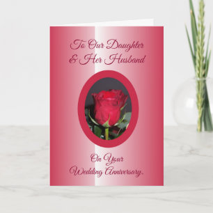 Carte Fille Mari Anniversaire de Mariage Personnalisé