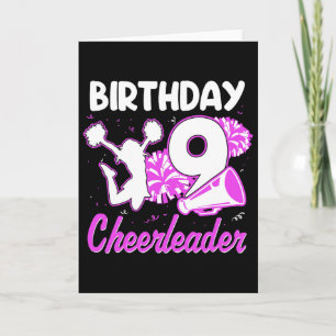 Carte Fille meneuse de claque 9 ans anniversaire 9 ans