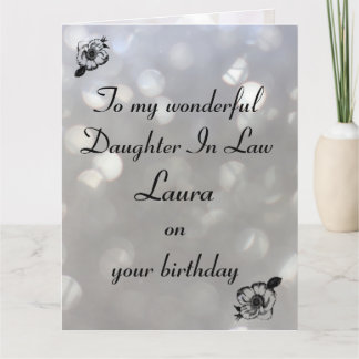 Carte Fille Personnalisée En Droit Anniversaire