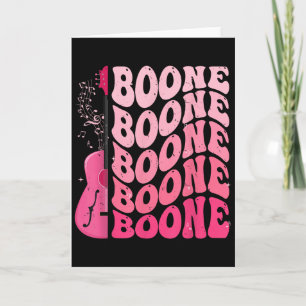 Carte Fille Rétro Boone Groovy Fleur Prénom Personnel