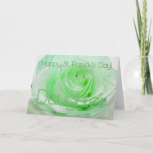 Carte Fille rose irlandaise St. Patrick