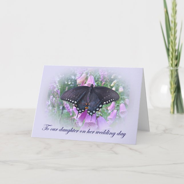 Carte Fille son jour du mariage (Devant)