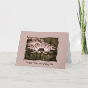 Carte Fille Stepgirl's Birthday Pink Daisy