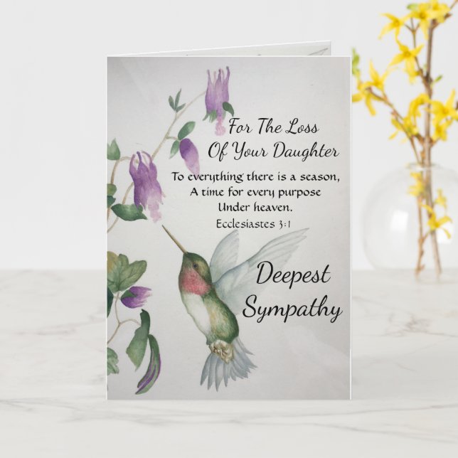 Carte Fille Tout Y A Une Saison Sympathie (Fleur jaune)