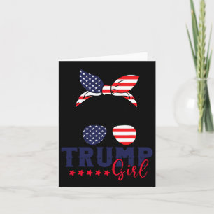 Carte Fille Trump Chignon Décoiffé Trump 2024 Élection A