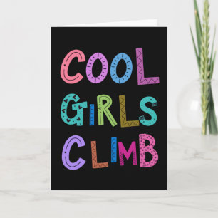 Carte Filles cool Grimper RockClimb FEMMES