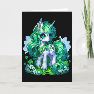 Carte Filles d'anime irlandaises Licorne