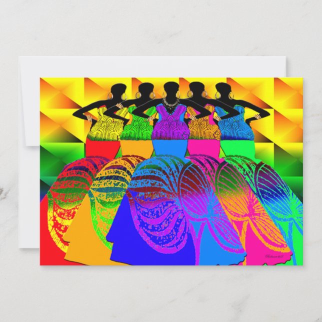 Carte Filles de rêve à l'africaine (Devant)