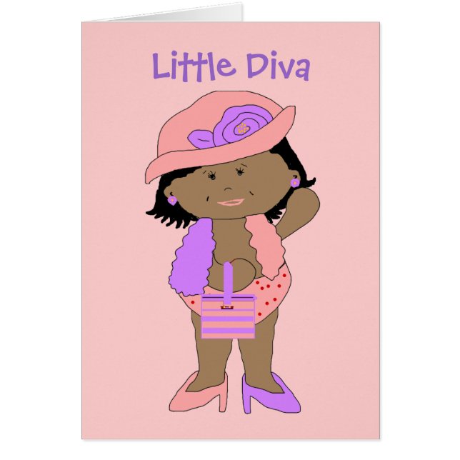 Carte Filles Divas Sont Nés Non Fabriqué 6 (Devant)