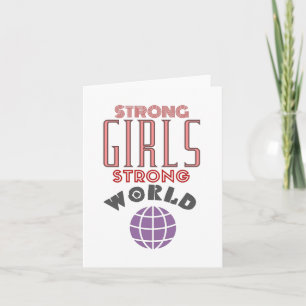 Carte Filles fortes Monde fort, Feminst
