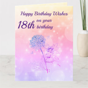 Carte Filles heureux 18e anniversaire Salutation