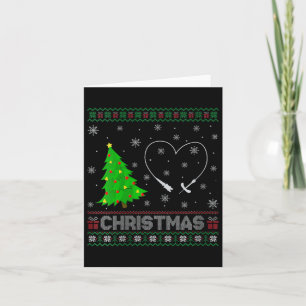 Carte Filles Phlebotomiste Xmas Arbre Éclairage Christ l