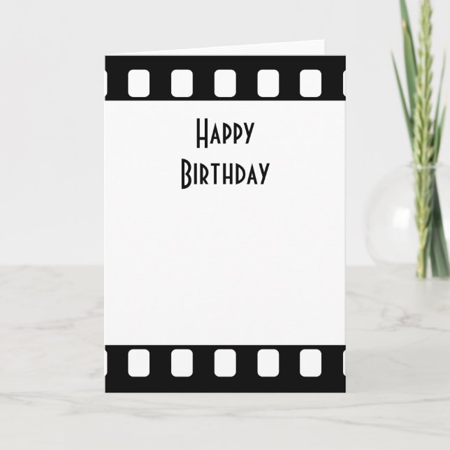Carte Film 35mm Joyeux anniversaire (Devant)