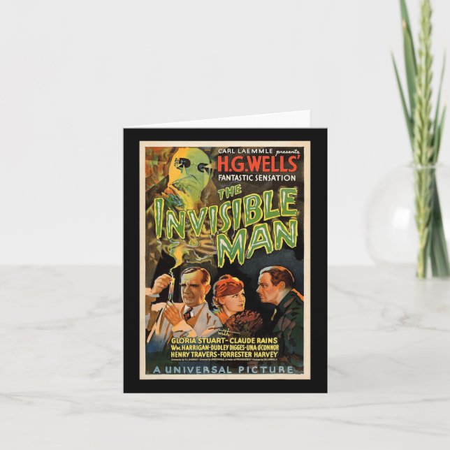 Carte Film D'Horreur Rétro S Monstres Halloween (Devant)