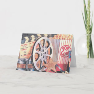Carte Films, Popcorn, Film Grey Card