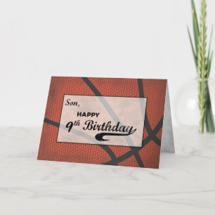 Carte Fils 9Anniversaire Basketball Grand Sport Distress