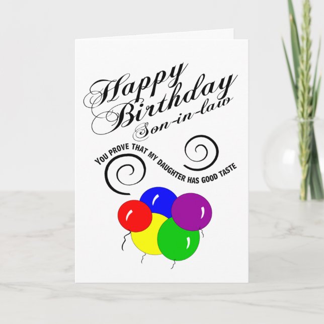 Carte Fils, anniversaire (Devant)
