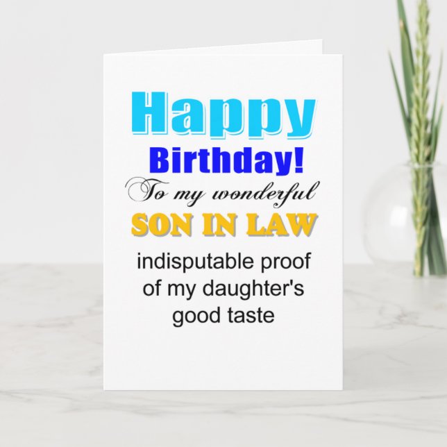 Carte Fils, anniversaire (Devant)