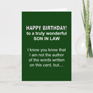 Carte Fils, anniversaire