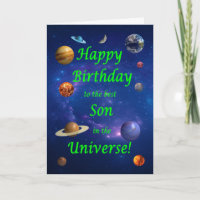 Fils Anniversaire meilleur dans l'univers