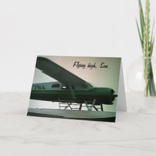 CARTE FILS DE GRADUATION-VOL HAUT FILS