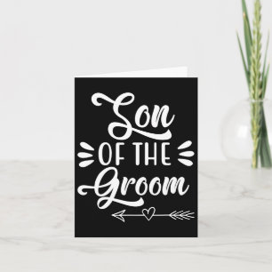 Carte Fils De La Groom Mariage Fête Famille Bridal Showe