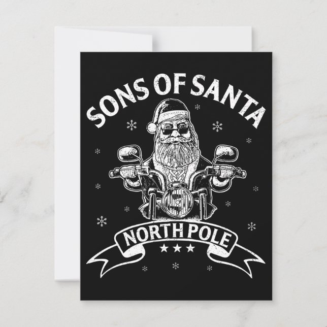 Carte Fils de Père Noël (Devant)