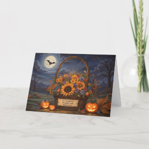 Carte Fils et fille en droit Joyeux Halloween