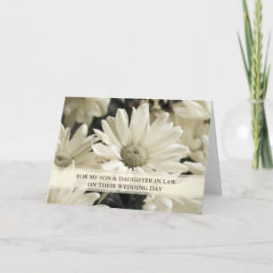 Carte Fils & Fille en droit Jour de mariage Félicitation