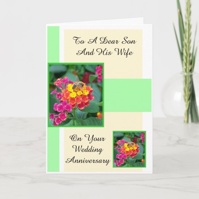 Carte Fils Floral Et Femme Anniversaire Personnalisé (Devant)