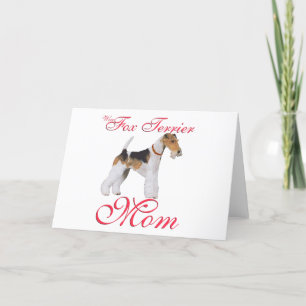 Carte Fils Fox Terrier Fête des Mères