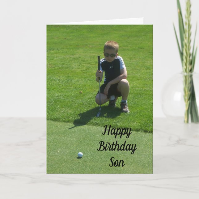 CARTE FILS, HEUREUX ***PAR FAT*** ANNIVERSAIRE (Devant)