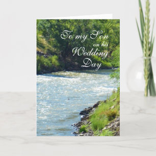 Carte Fils Mariage Jour Country Stream