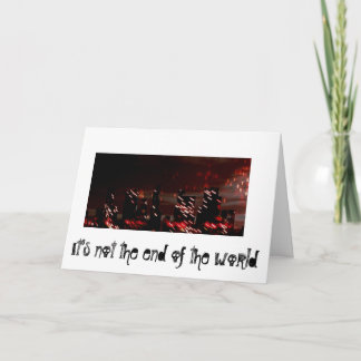 Carte Fin du monde (salutations de l'agence)
