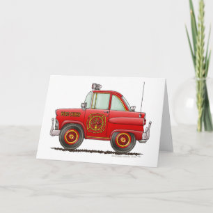 Carte Fire Chief Car Firefighter Fireman