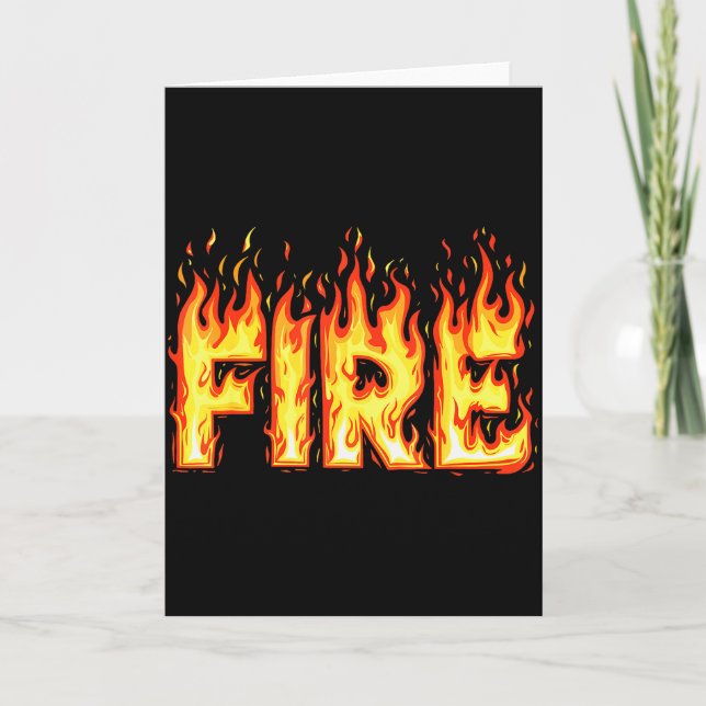 Carte Fire Flame Shirt Adult Kids Men Women Fire And Ice (Devant)