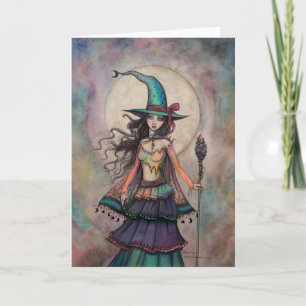 Carte Fire Opal Witch Halloween Imaginaire Art Wiccan