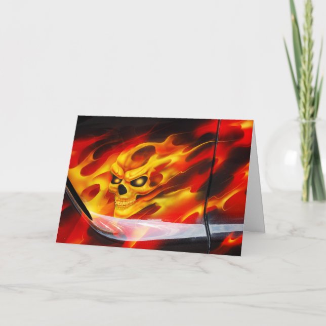 Carte Fire skull (Devant)