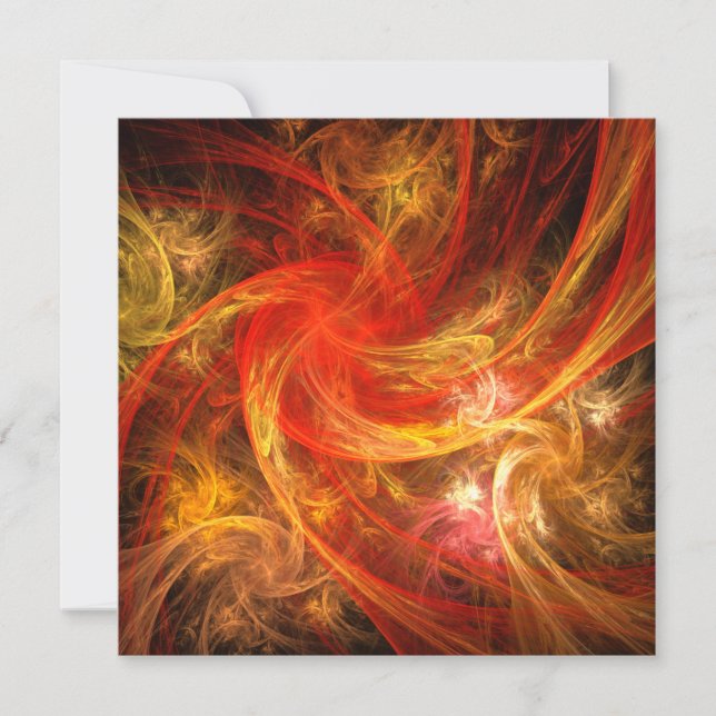 Carte Firestorm Art Abstrait (Devant)